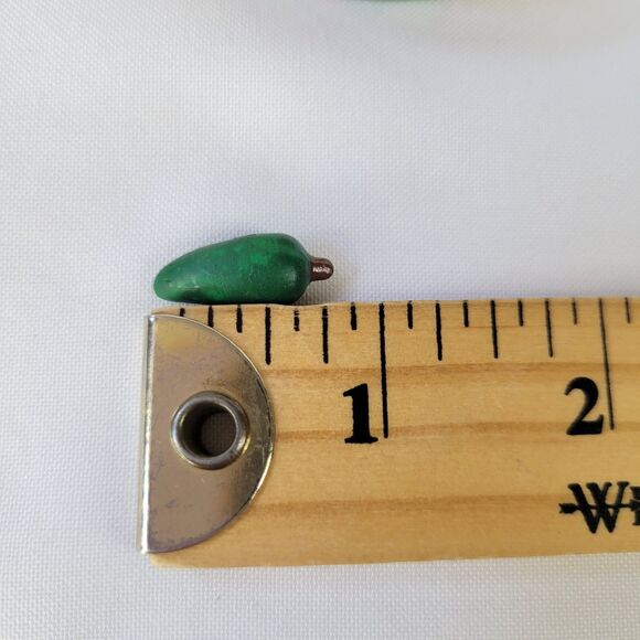 San Antonio Texas Red Green Chili Pepper Cafe Hinged Trinket Box Yellow Porcelai - Picture 7 of 14